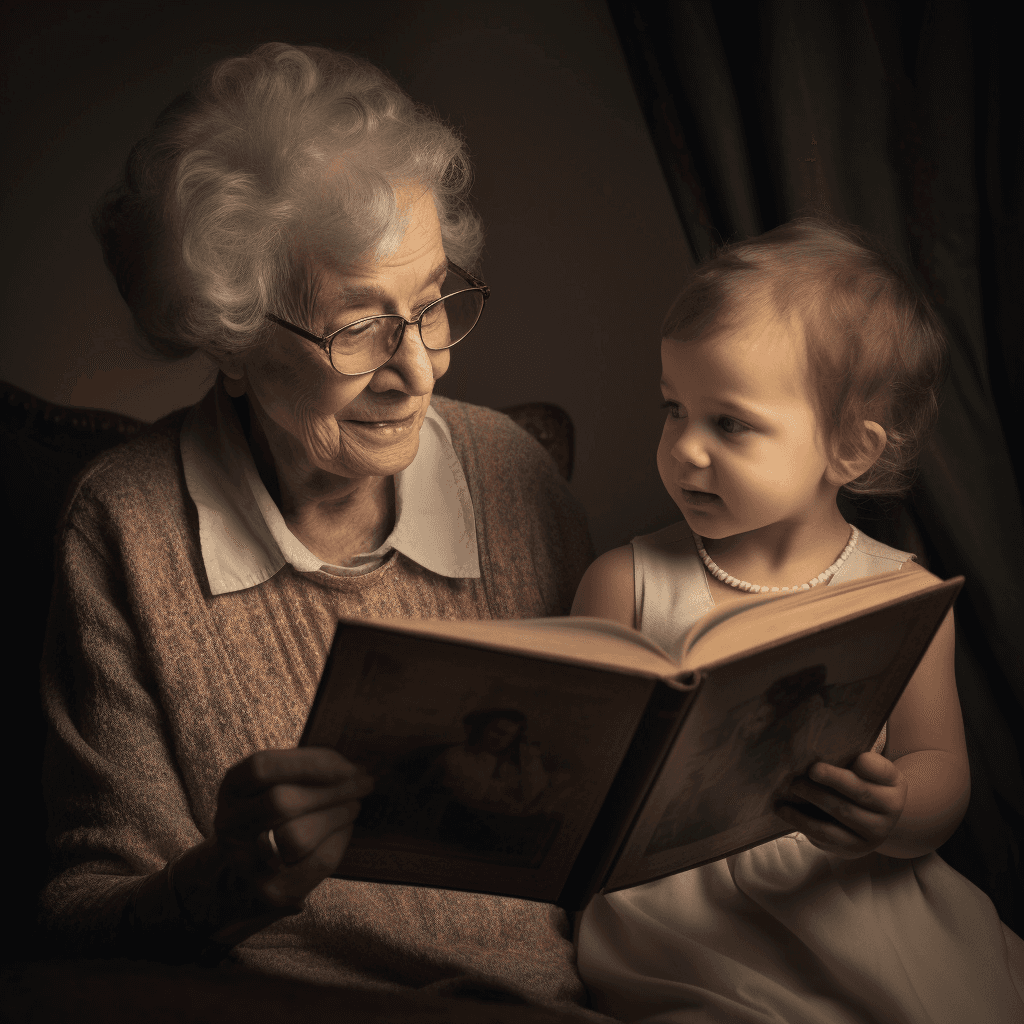 grandma reading autobiography