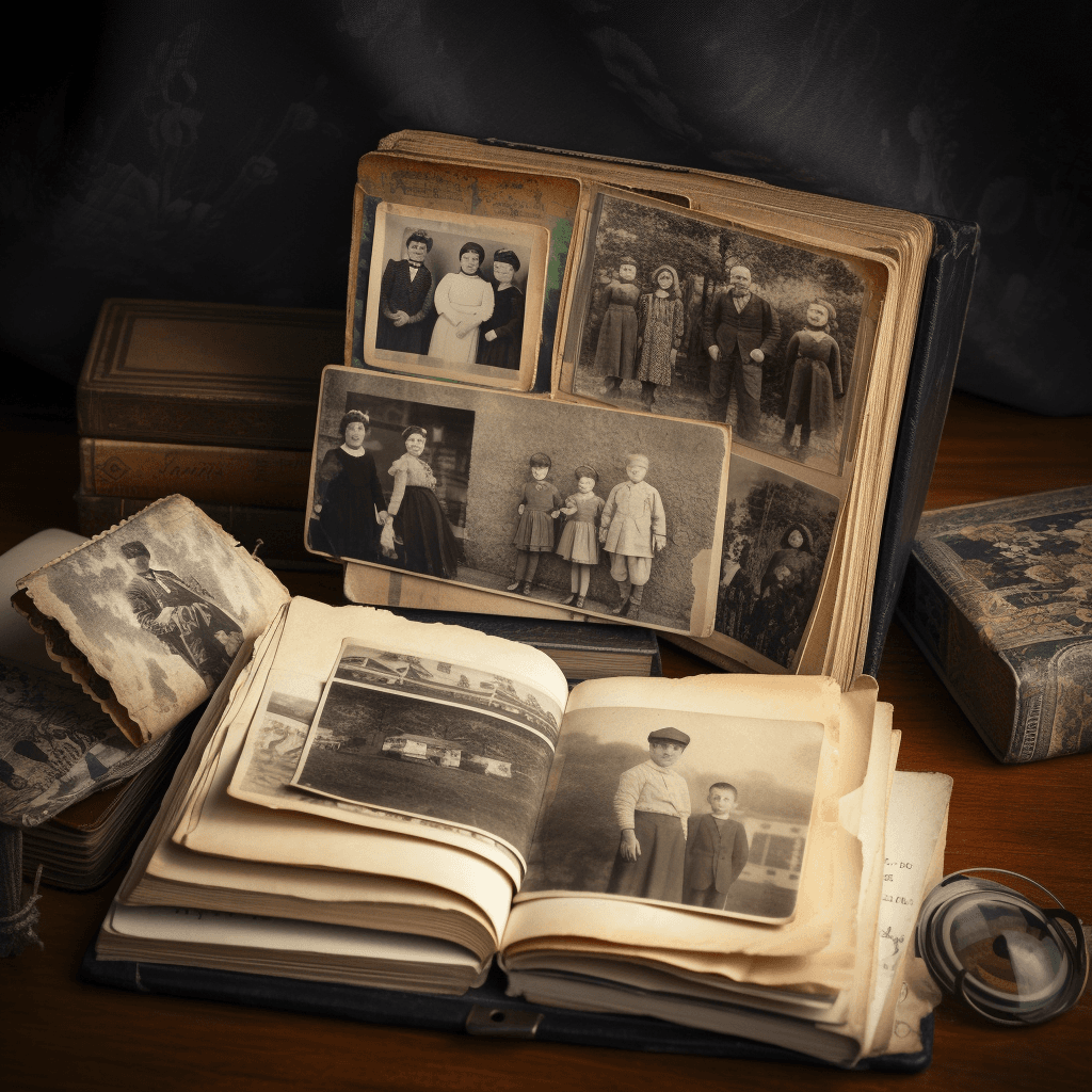 Old family photo album